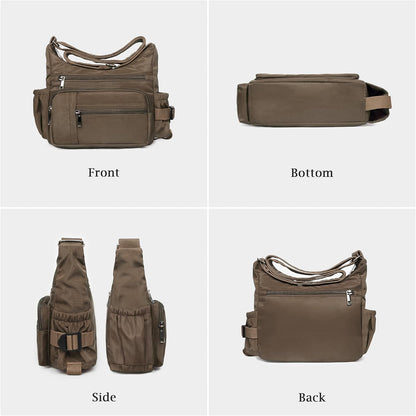 RFID Anti Thief Crossbody Bag for Women Waterproof Shoulder Bag Messenger Bag Casual Nylon Purse Handbag