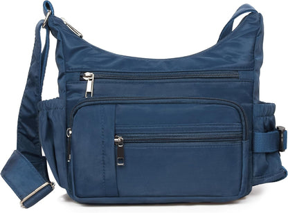 RFID Anti Thief Crossbody Bag for Women Waterproof Shoulder Bag Messenger Bag Casual Nylon Purse Handbag