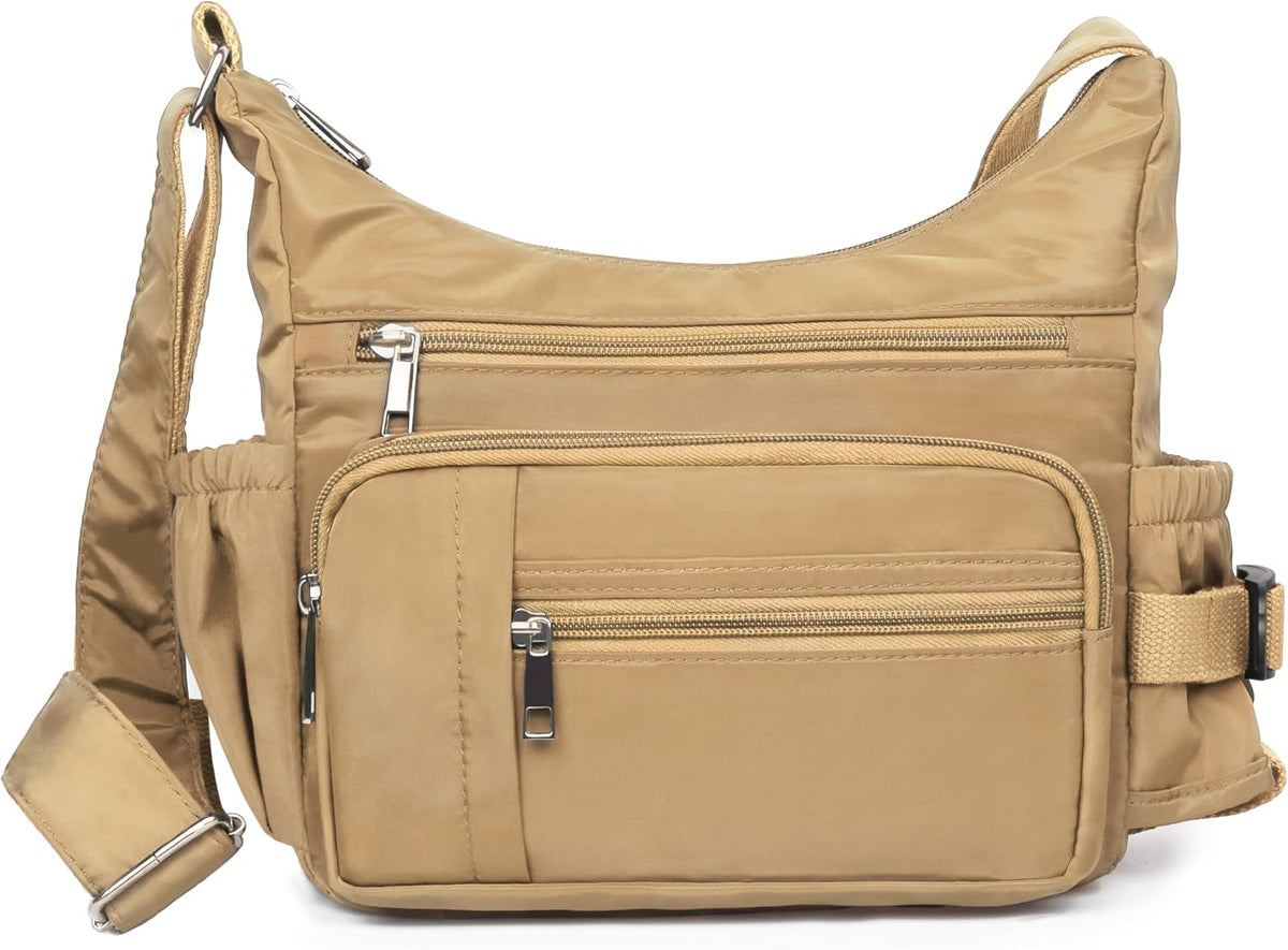 RFID Anti Thief Crossbody Bag for Women Waterproof Shoulder Bag Messenger Bag Casual Nylon Purse Handbag