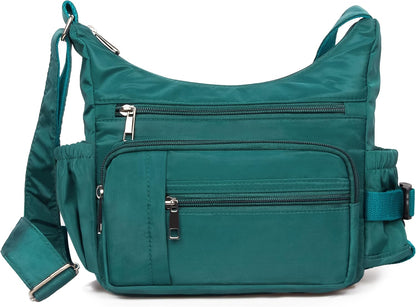 RFID Anti Thief Crossbody Bag for Women Waterproof Shoulder Bag Messenger Bag Casual Nylon Purse Handbag
