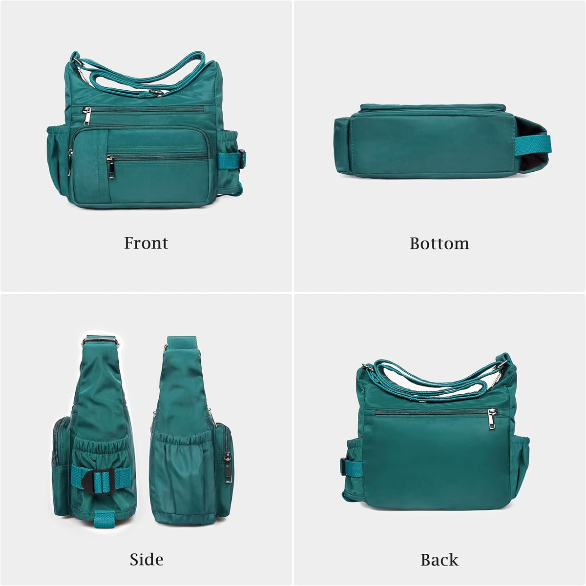 RFID Anti Thief Crossbody Bag for Women Waterproof Shoulder Bag Messenger Bag Casual Nylon Purse Handbag