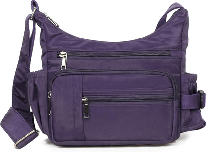 RFID Anti Thief Crossbody Bag for Women Waterproof Shoulder Bag Messenger Bag Casual Nylon Purse Handbag