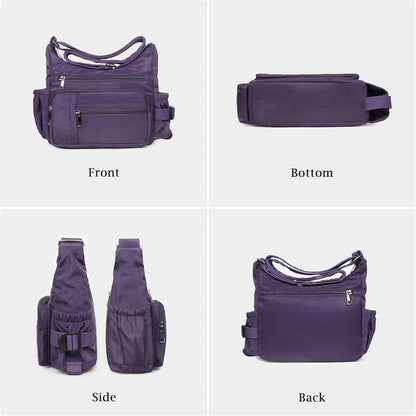 RFID Anti Thief Crossbody Bag for Women Waterproof Shoulder Bag Messenger Bag Casual Nylon Purse Handbag