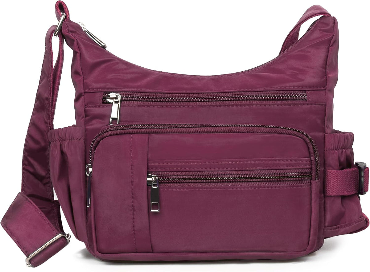 RFID Anti Thief Crossbody Bag for Women Waterproof Shoulder Bag Messenger Bag Casual Nylon Purse Handbag