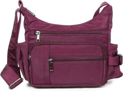 RFID Anti Thief Crossbody Bag for Women Waterproof Shoulder Bag Messenger Bag Casual Nylon Purse Handbag