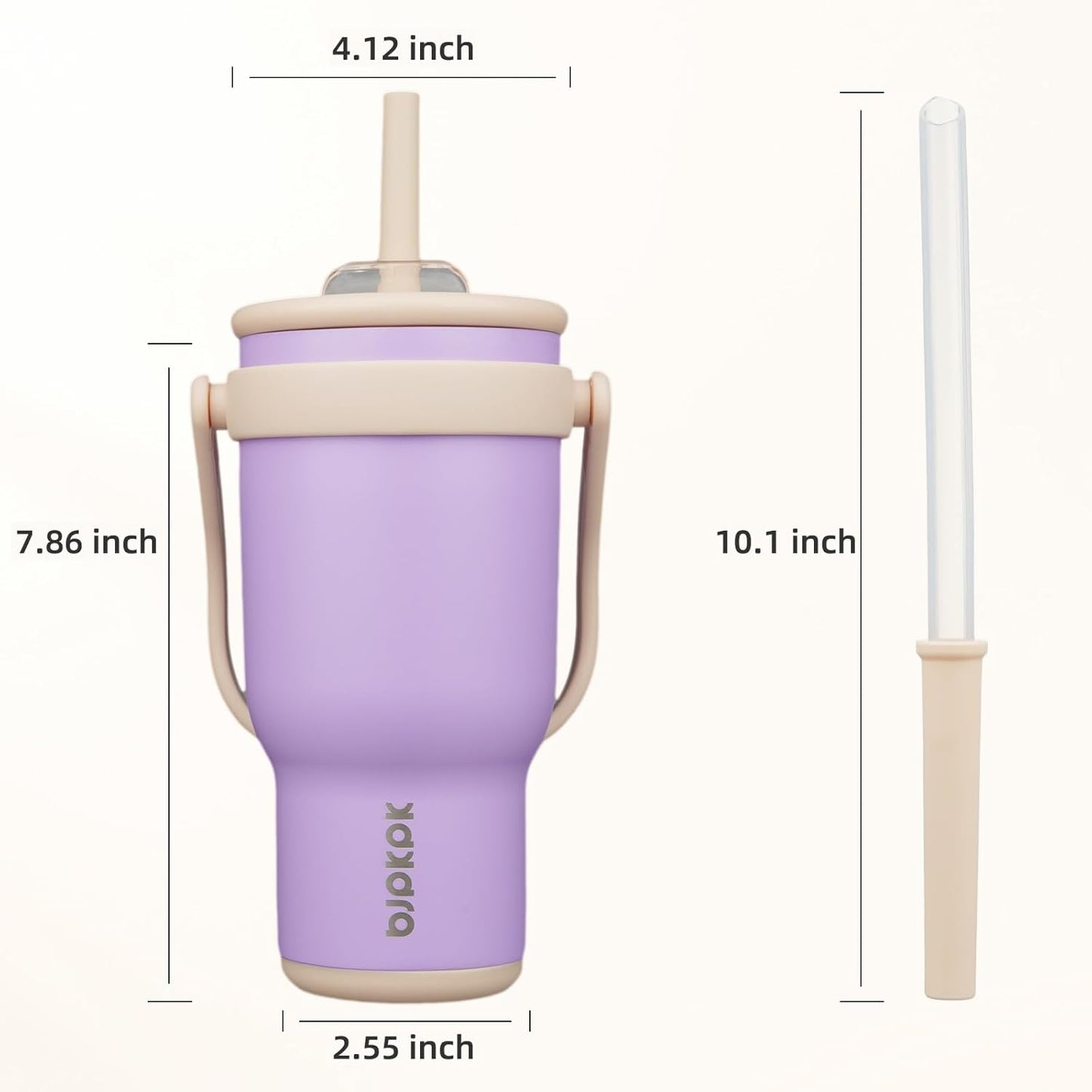 14 oz Insulated Water Bottle with Handle & Straw, Stainless Steel | Double Wall Vacuum, Leak Proof, Sweatproof, Wide Mouth, BPA Free, Dishwasher Safe, Keeps Cold/Hot, Travel, Green