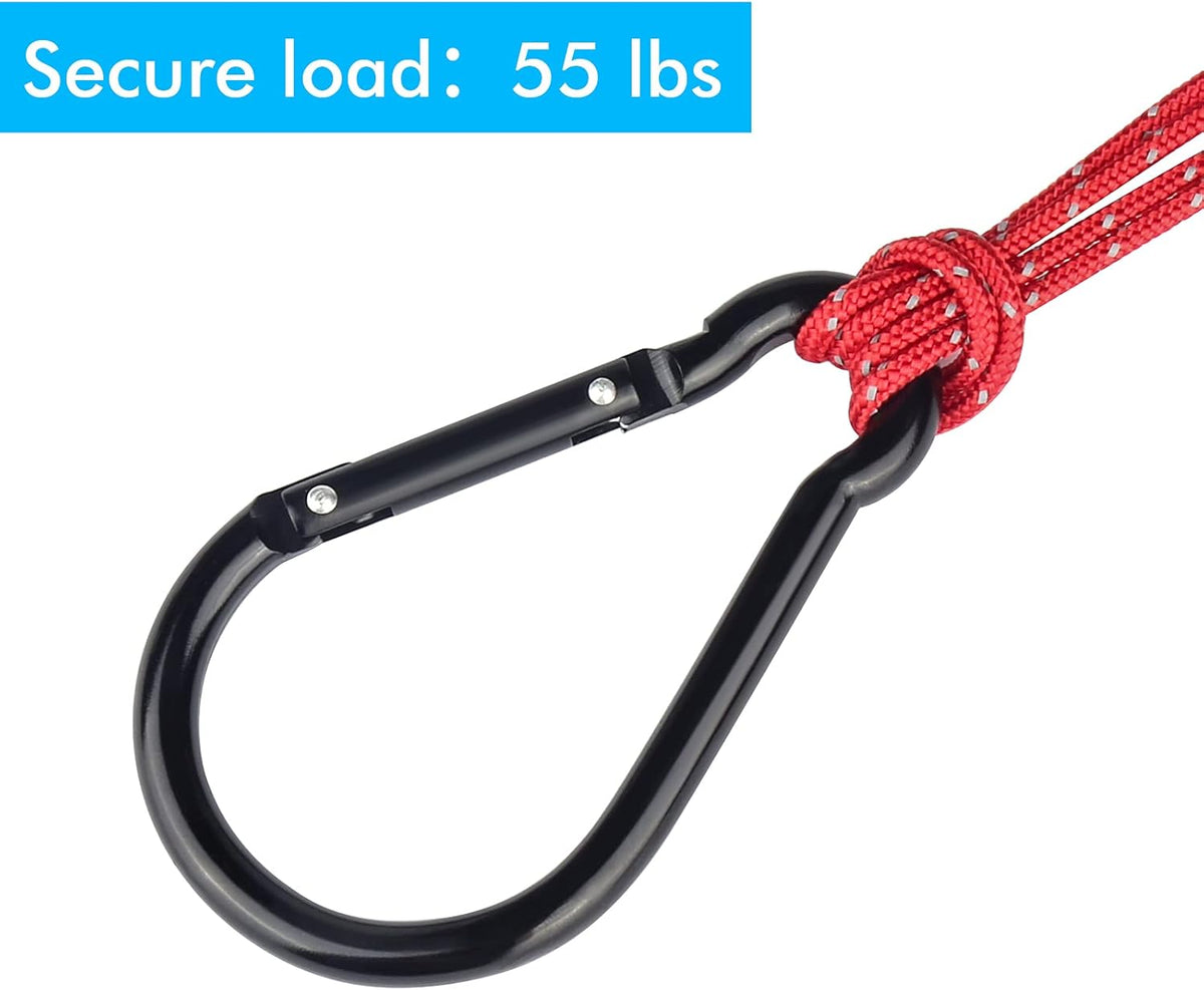 Carabiner Caribeaner Clip,Extra Large 4" Aluminum Carabeaner Keychain Hook,Spring Snap Key Chain Clip