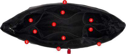 Handbag Purse Tote Pocketbook Organizer Insert Zipper Closure 11 Pockets 3 Sizes Many Colors