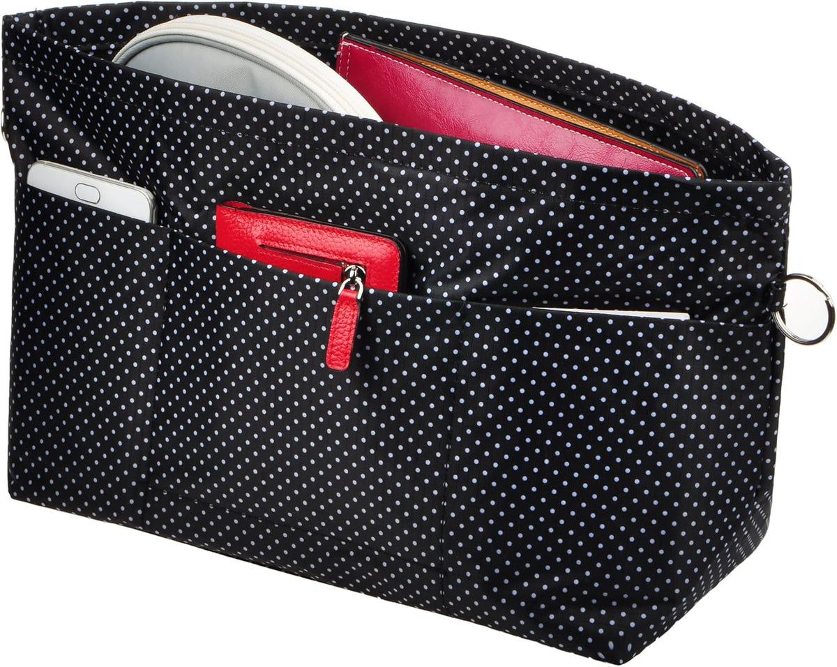 Handbag Purse Tote Pocketbook Organizer Insert Zipper Closure 11 Pockets 3 Sizes Many Colors