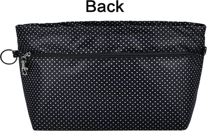 Handbag Purse Tote Pocketbook Organizer Insert Zipper Closure 11 Pockets 3 Sizes Many Colors