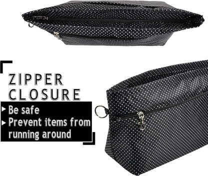 Handbag Purse Tote Pocketbook Organizer Insert Zipper Closure 11 Pockets 3 Sizes Many Colors
