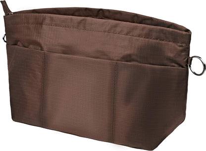Handbag Purse Tote Pocketbook Organizer Insert Zipper Closure 11 Pockets 3 Sizes Many Colors