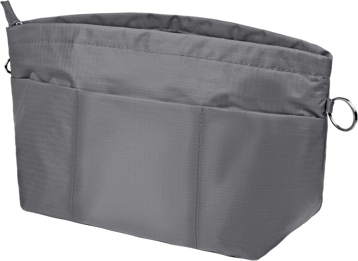 Handbag Purse Tote Pocketbook Organizer Insert Zipper Closure 11 Pockets 3 Sizes Many Colors