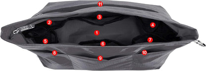 Handbag Purse Tote Pocketbook Organizer Insert Zipper Closure 11 Pockets 3 Sizes Many Colors
