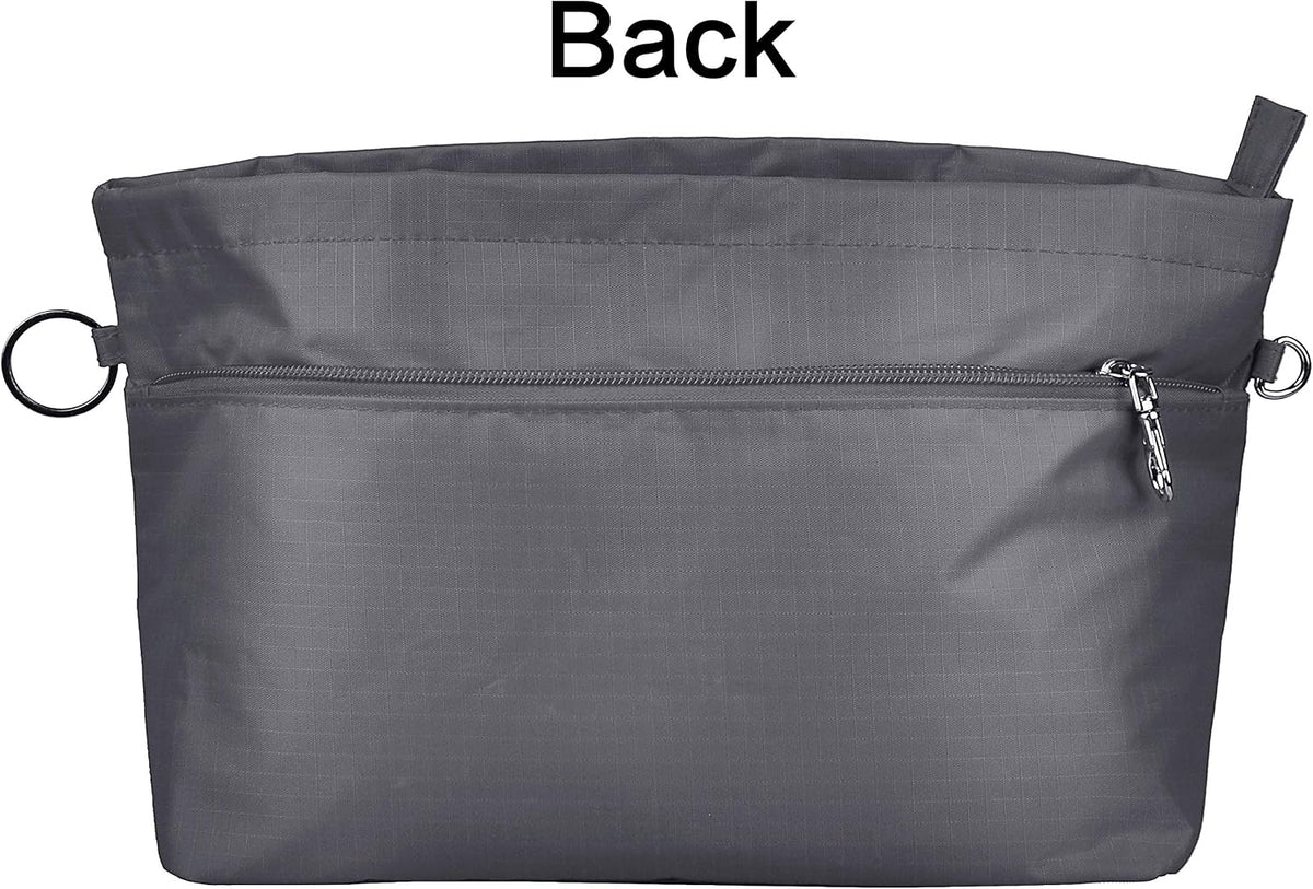 Handbag Purse Tote Pocketbook Organizer Insert Zipper Closure 11 Pockets 3 Sizes Many Colors