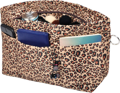 Handbag Purse Tote Pocketbook Organizer Insert Zipper Closure 11 Pockets 3 Sizes Many Colors