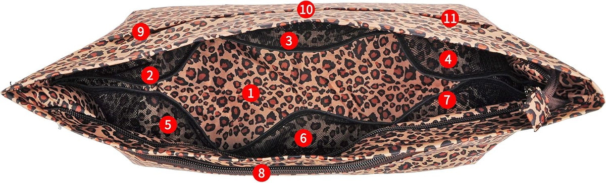 Handbag Purse Tote Pocketbook Organizer Insert Zipper Closure 11 Pockets 3 Sizes Many Colors