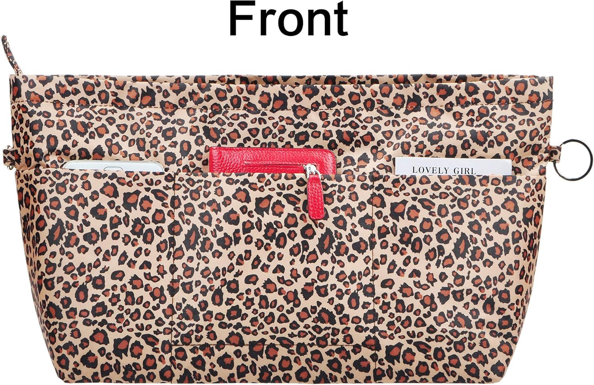 Handbag Purse Tote Pocketbook Organizer Insert Zipper Closure 11 Pockets 3 Sizes Many Colors
