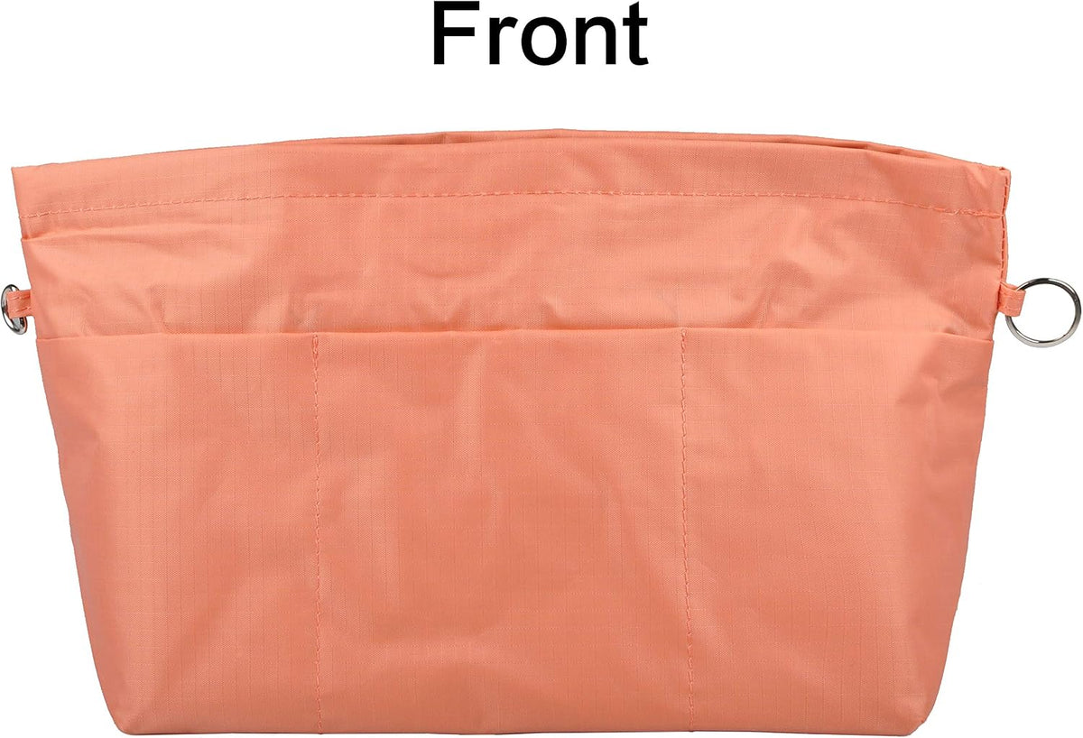 Handbag Purse Tote Pocketbook Organizer Insert Zipper Closure 11 Pockets 3 Sizes Many Colors