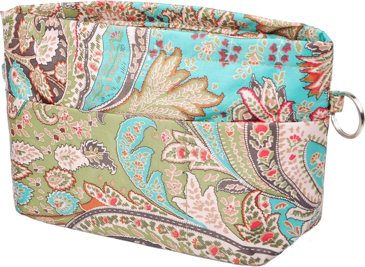 Handbag Purse Tote Pocketbook Organizer Insert Zipper Closure 11 Pockets 3 Sizes Many Colors
