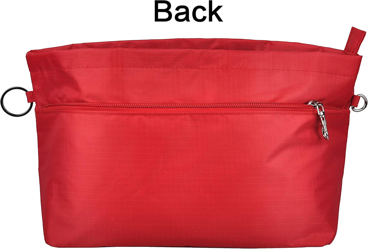 Handbag Purse Tote Pocketbook Organizer Insert Zipper Closure 11 Pockets 3 Sizes Many Colors