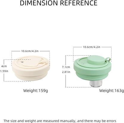 40 Oz Tumbler Lid with Built-in Pill Organizer, Reusable Silicone Tumbler Cover Replacement with Pillbox 2 Grids, Cup Cap with Pill Organizers and Straw Hole (Cream Pill-organizer 1 Pcs)