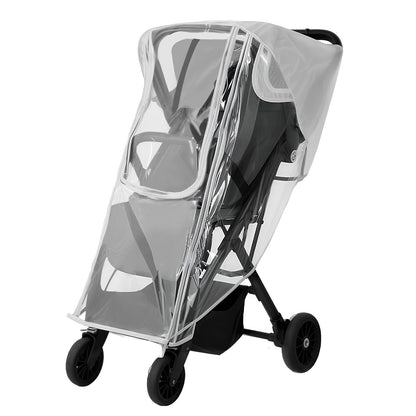Stroller Rain Cover for Nuna - Waterproof & Windproof Weather Shield for Nuna Baby Strollers | Universal Fit for Nuna Mixx, Nuna TRVL & More | See-Through Window & Mesh Vents