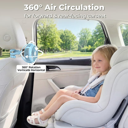 Battery Operated Stroller Fan, Portable Clip On Fan Rechargeable