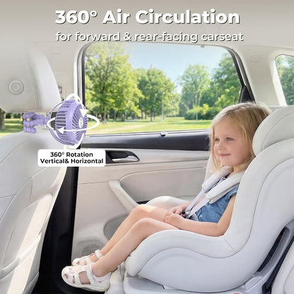 Battery Operated Stroller Fan, Portable Clip On Fan Rechargeable