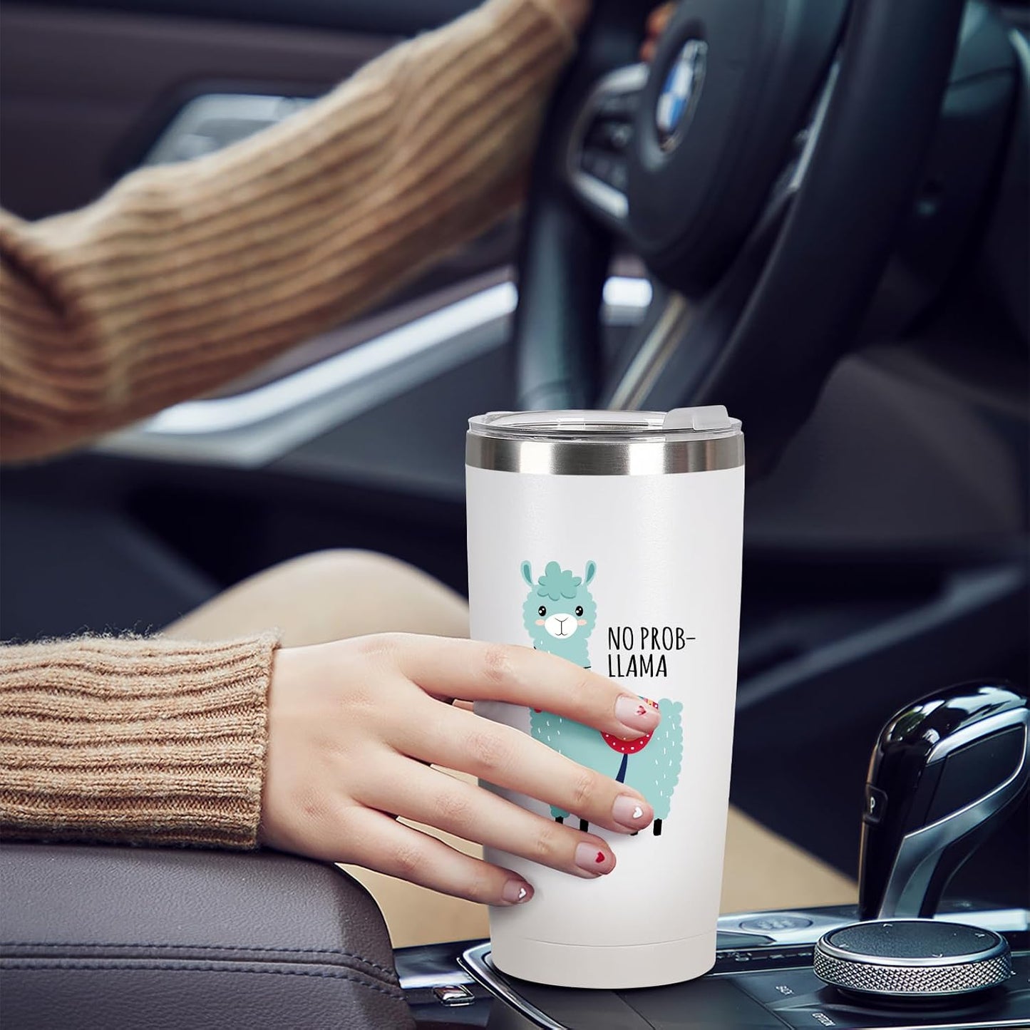 Funny Fox Tumbler 20oz | Oh For Fox Sake Insulated Coffee Mug with Straw and Brush | Double Wall Vacuum Stainless Steel | Leak Resistant Travel Cup for Car Office | Cute Gifts for Foxes Lovers Women