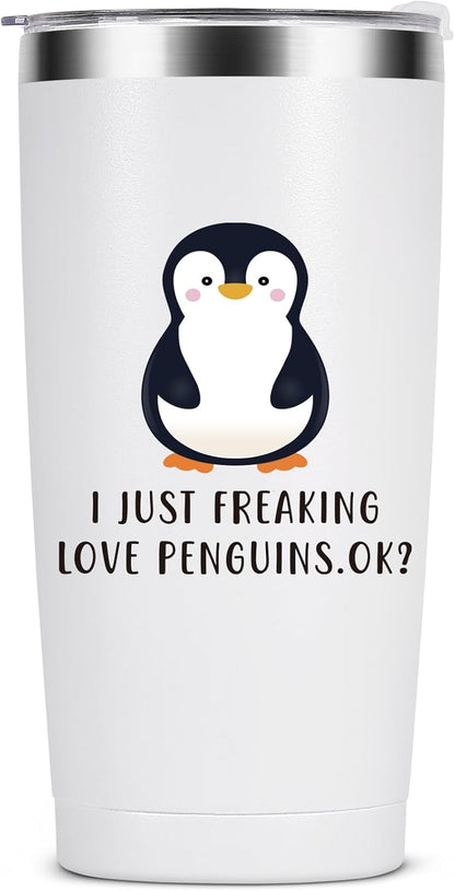 Funny Fox Tumbler 20oz | Oh For Fox Sake Insulated Coffee Mug with Straw and Brush | Double Wall Vacuum Stainless Steel | Leak Resistant Travel Cup for Car Office | Cute Gifts for Foxes Lovers Women