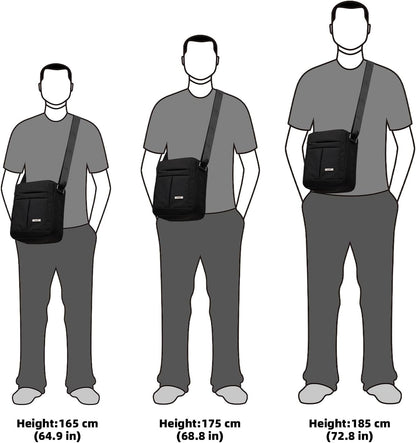 Men's Messenger Bag - Crossbody Shoulder Bags Travel Bag Man Purse Casual Sling Pack for Work Business