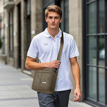 Men's Messenger Bag - Crossbody Shoulder Bags Travel Bag Man Purse Casual Sling Pack for Work Business