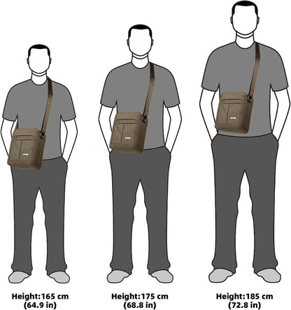 Men's Messenger Bag - Crossbody Shoulder Bags Travel Bag Man Purse Casual Sling Pack for Work Business