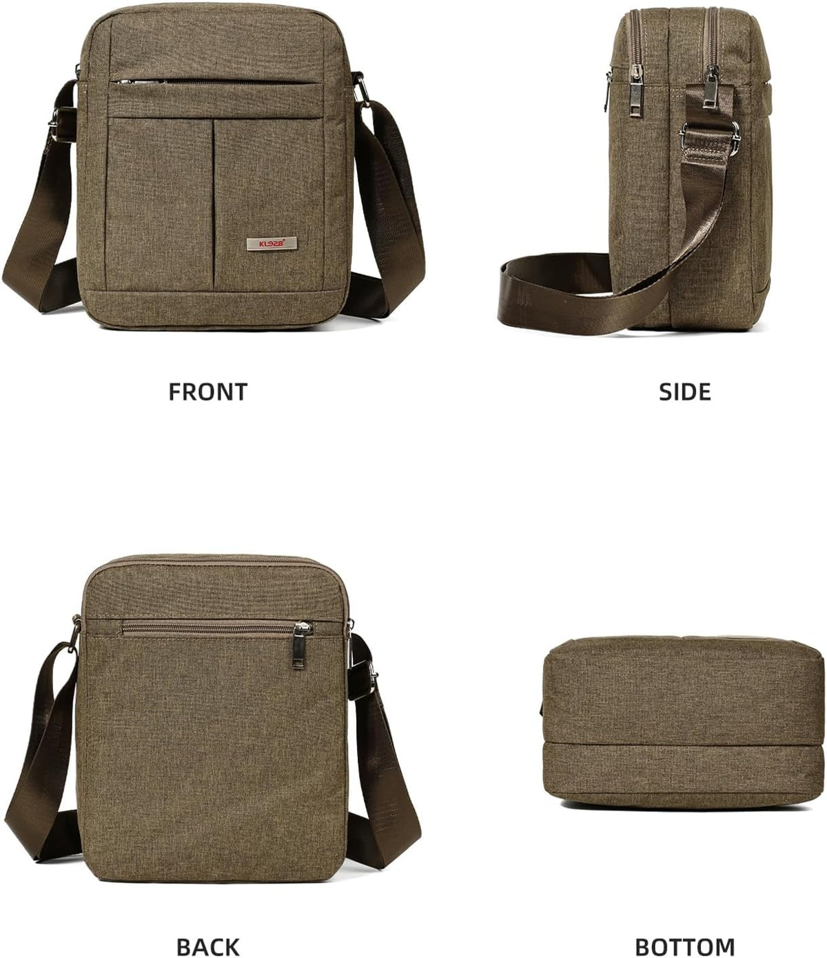Men's Messenger Bag - Crossbody Shoulder Bags Travel Bag Man Purse Casual Sling Pack for Work Business