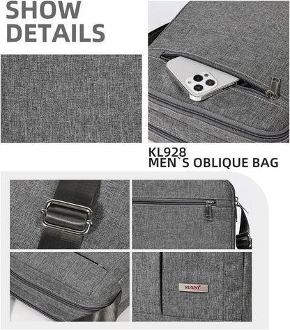 Men's Messenger Bag - Crossbody Shoulder Bags Travel Bag Man Purse Casual Sling Pack for Work Business