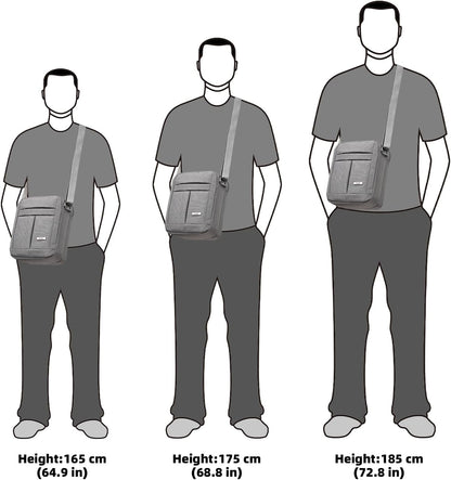 Men's Messenger Bag - Crossbody Shoulder Bags Travel Bag Man Purse Casual Sling Pack for Work Business