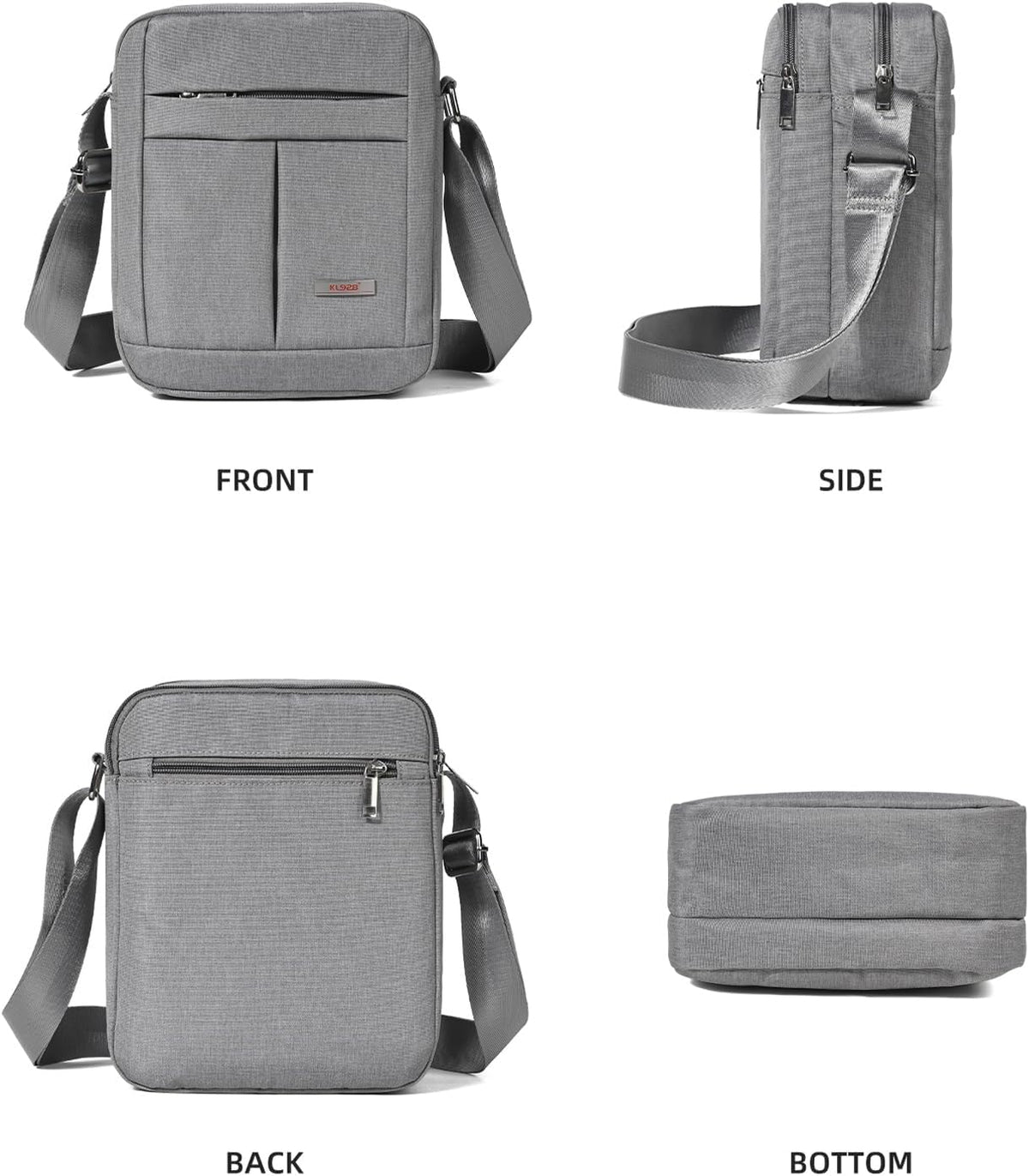 Men's Messenger Bag - Crossbody Shoulder Bags Travel Bag Man Purse Casual Sling Pack for Work Business