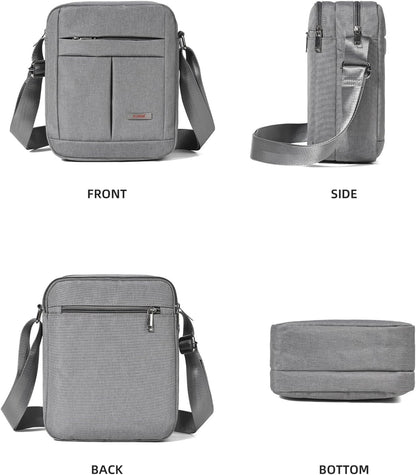 Men's Messenger Bag - Crossbody Shoulder Bags Travel Bag Man Purse Casual Sling Pack for Work Business