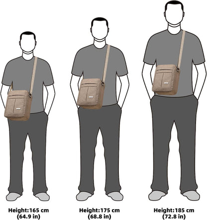 Men's Messenger Bag - Crossbody Shoulder Bags Travel Bag Man Purse Casual Sling Pack for Work Business