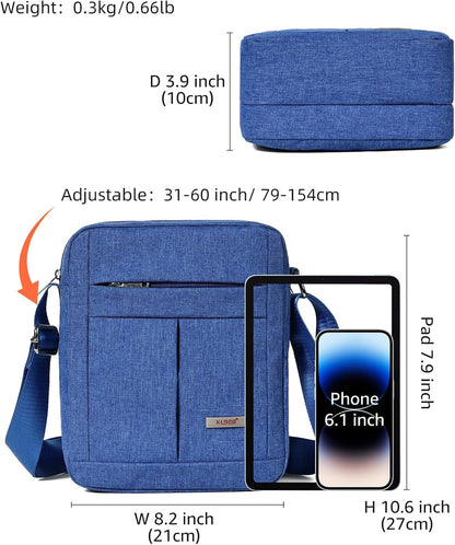 Men's Messenger Bag - Crossbody Shoulder Bags Travel Bag Man Purse Casual Sling Pack for Work Business