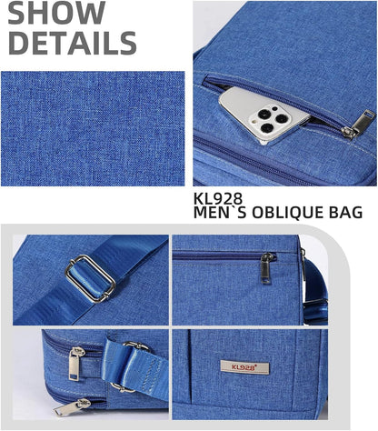 Men's Messenger Bag - Crossbody Shoulder Bags Travel Bag Man Purse Casual Sling Pack for Work Business