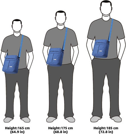 Men's Messenger Bag - Crossbody Shoulder Bags Travel Bag Man Purse Casual Sling Pack for Work Business