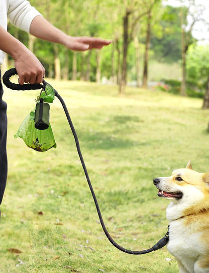 Dog Poop Bag Holder with Used Bag Carrier(Black)