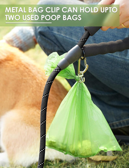Dog Poop Bag Holder with Used Bag Carrier(Black)