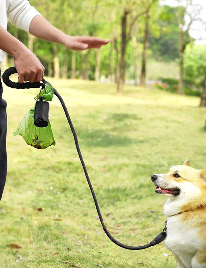 Dog Poop Bag Holder with Used Bag Carrier(Black)