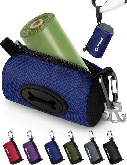 Dog Poop Bag Holder with Used Bag Carrier(Black)