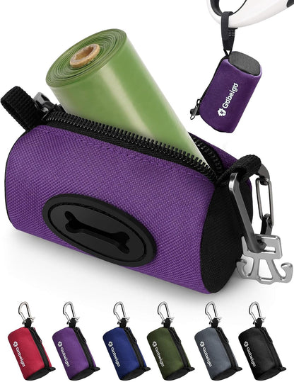 Dog Poop Bag Holder with Used Bag Carrier(Black)