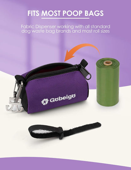 Dog Poop Bag Holder with Used Bag Carrier(Black)