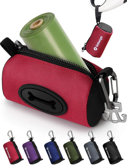 Dog Poop Bag Holder with Used Bag Carrier(Black)